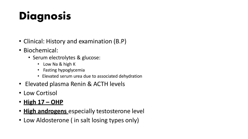 diagnosis