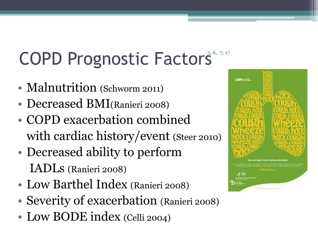 copd prognostic factors