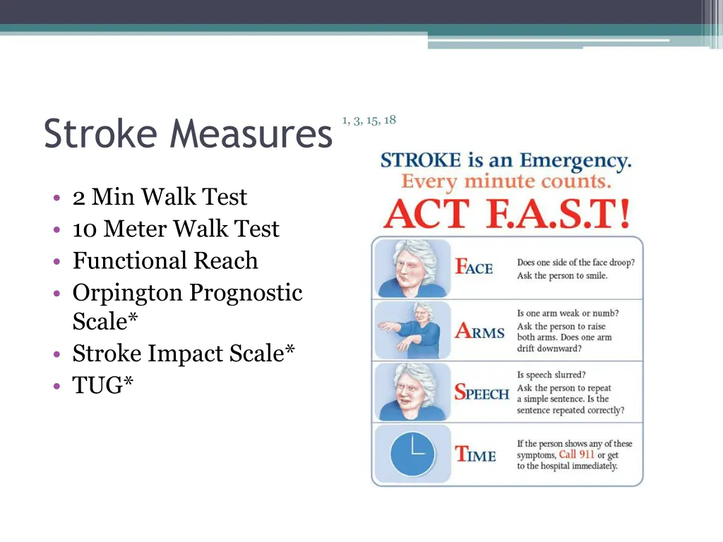 stroke measures