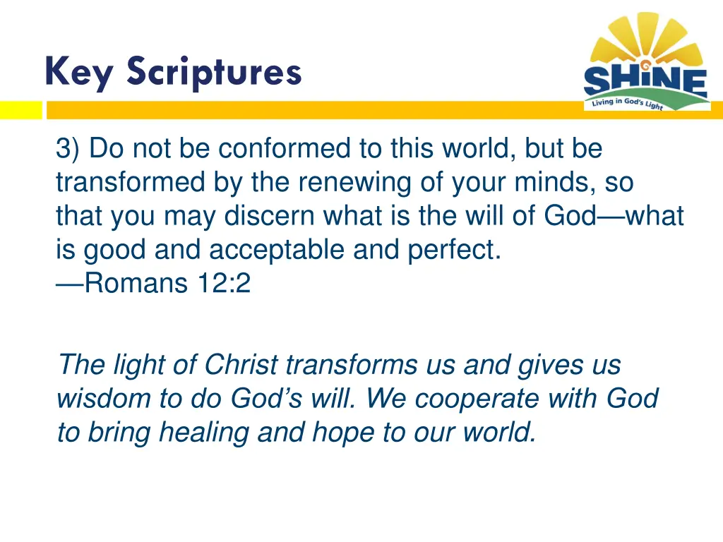 key scriptures 2