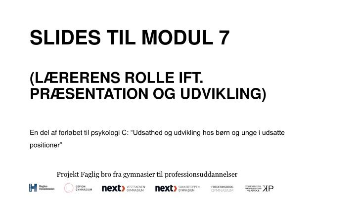 slides til modul 7