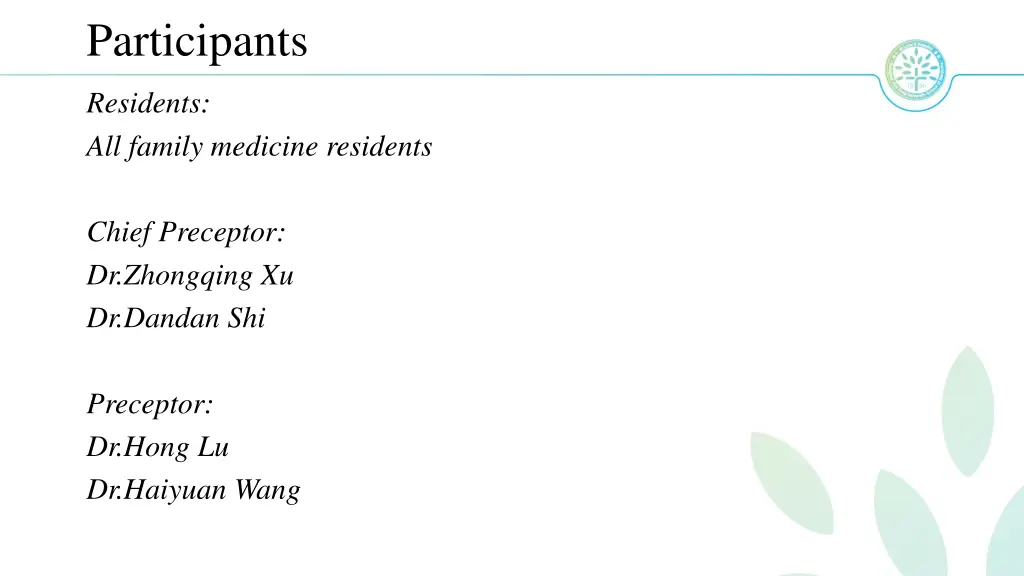 participants