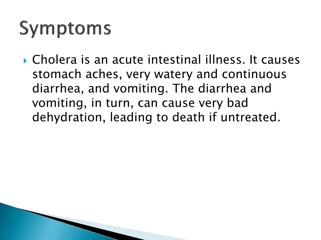 cholera is an acute intestinal illness it causes