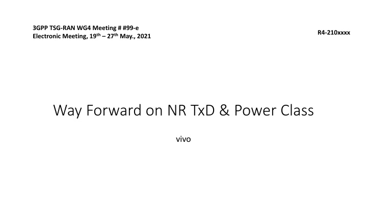 3gpp tsg ran wg4 meeting 99 e electronic meeting