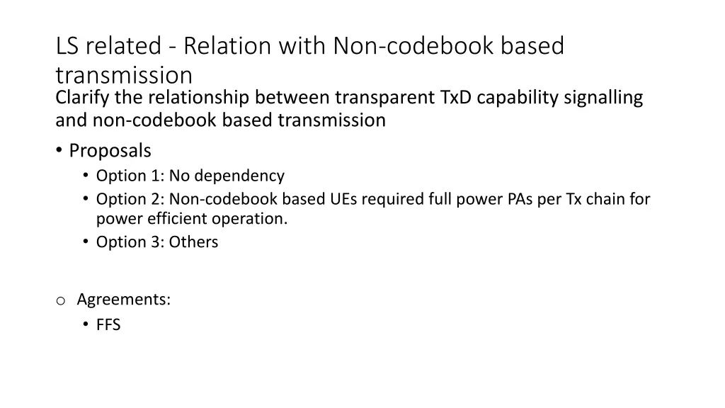 ls related relation with non codebook based