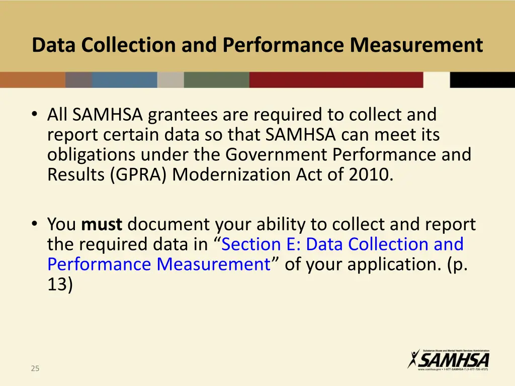 data collection and performance measurement