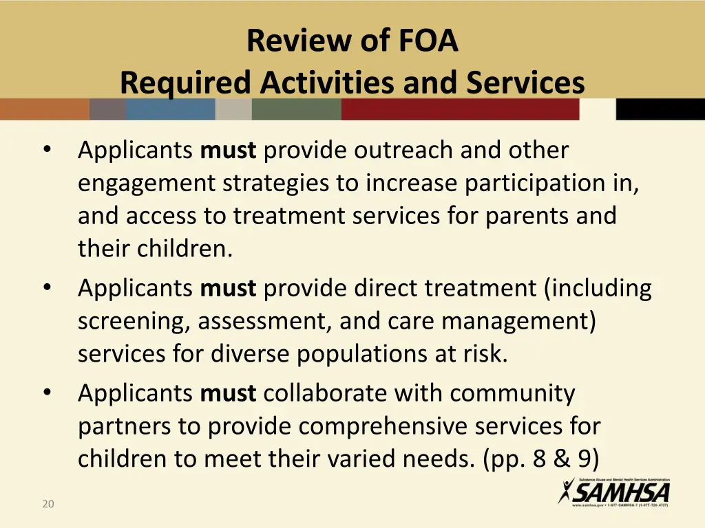review of foa 1
