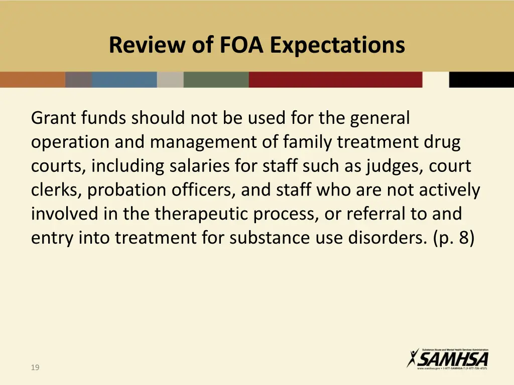 review of foa expectations 1