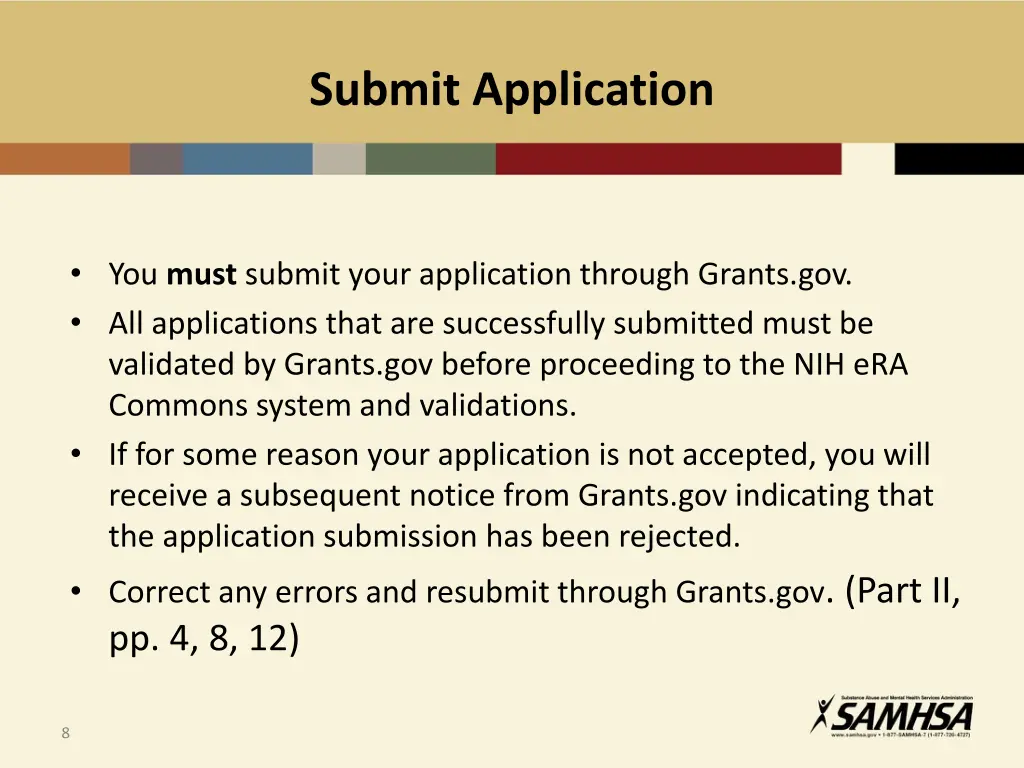 submit application