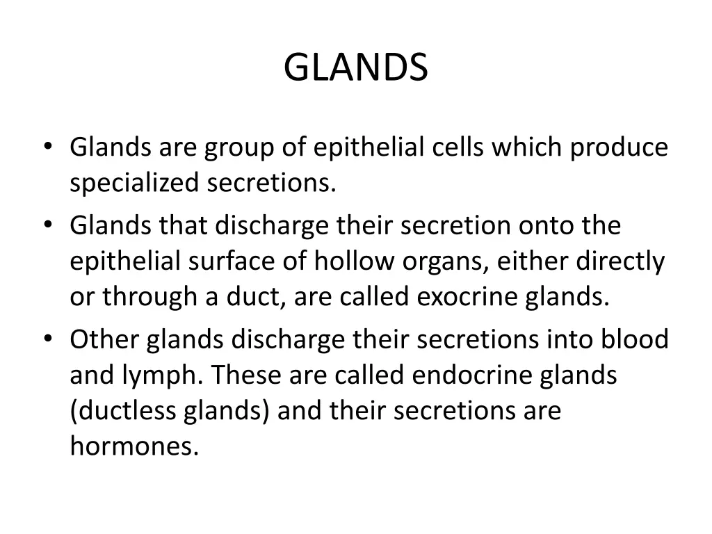 glands