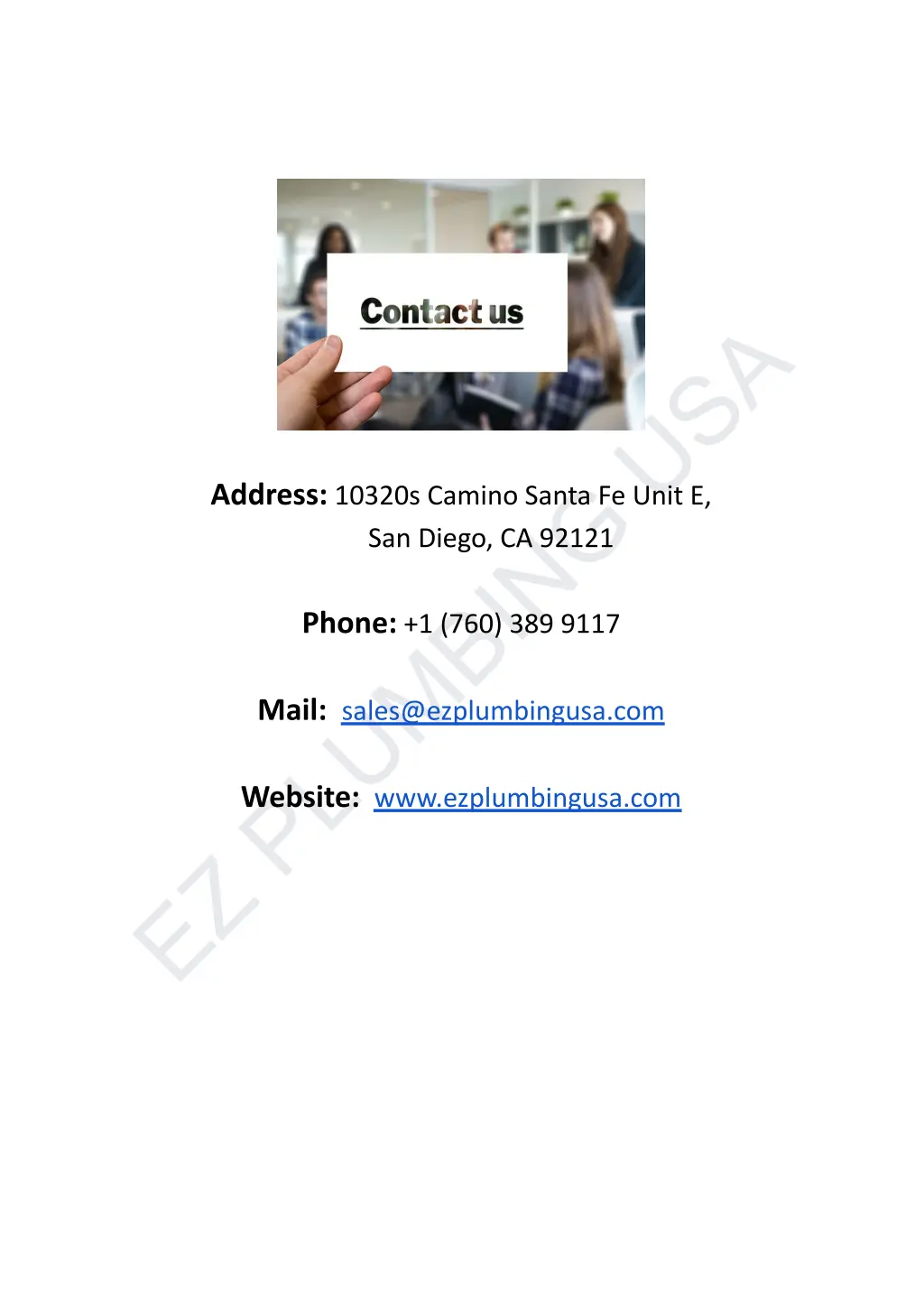 ez plumbing usa