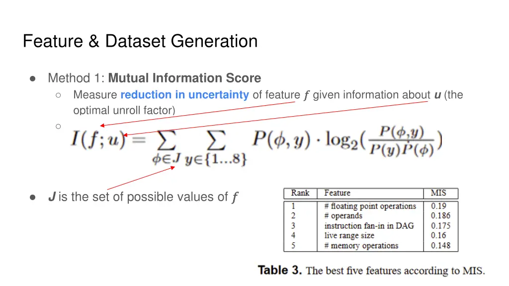 feature dataset generation 2