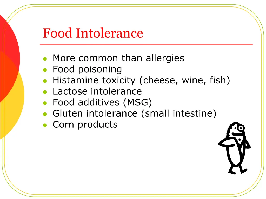 food intolerance