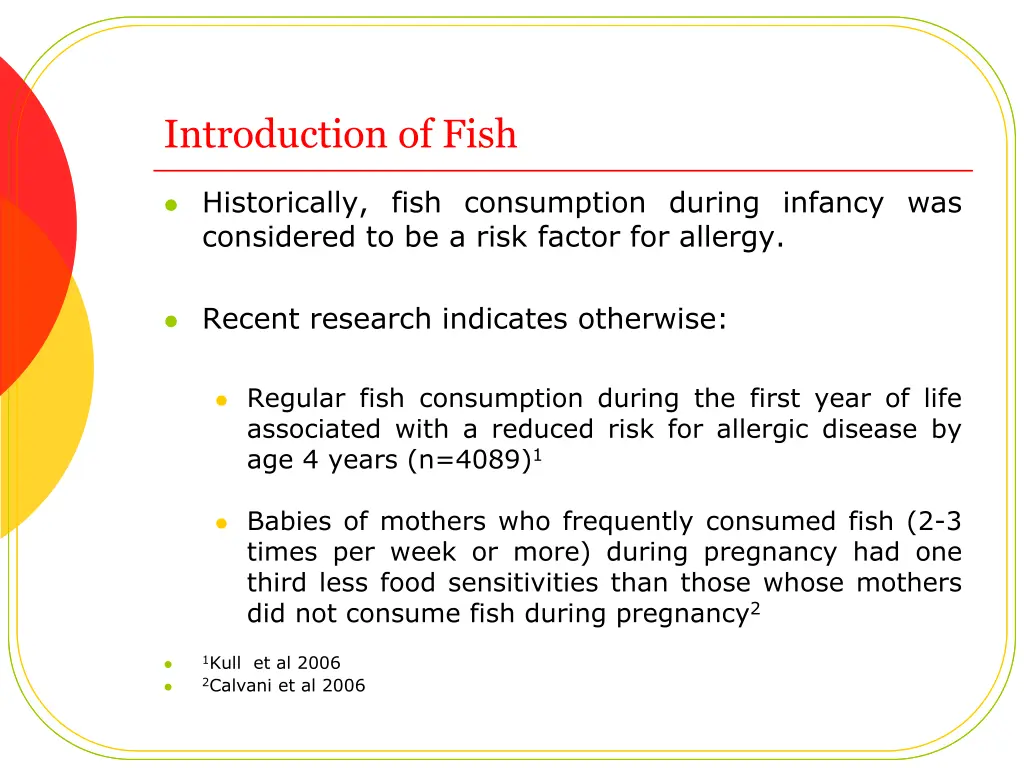 introduction of fish