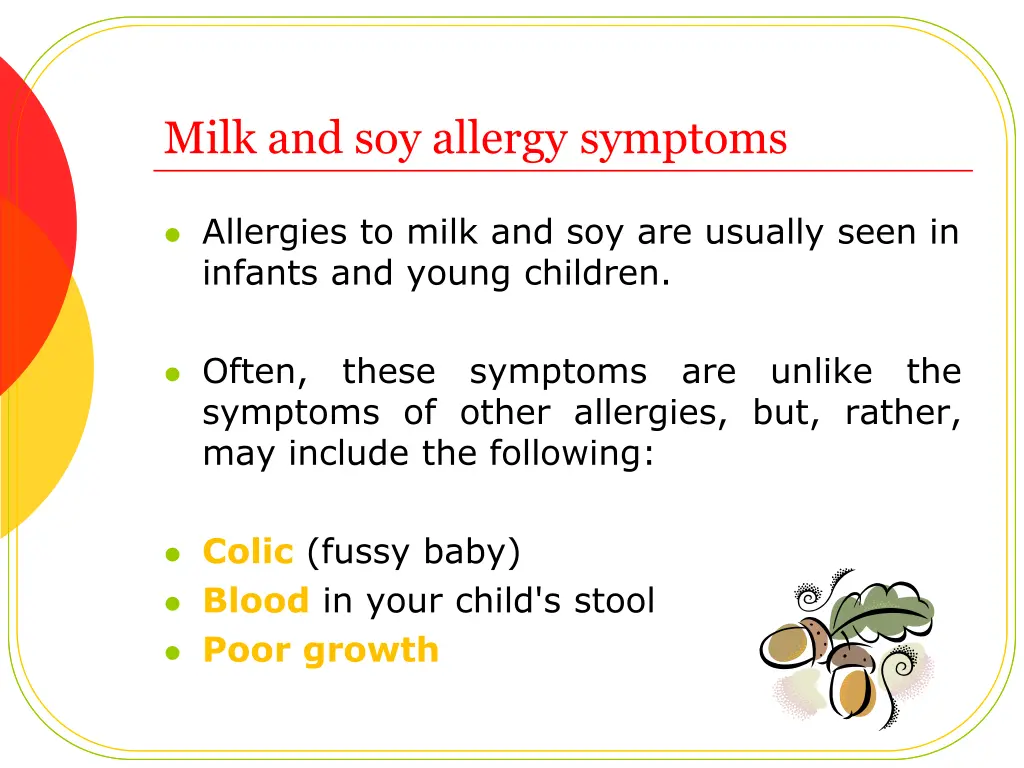 milk and soy allergy symptoms
