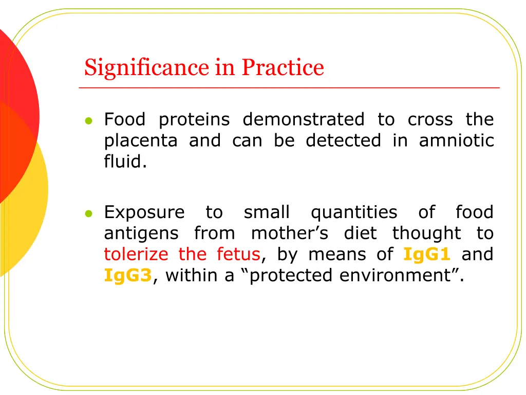 significance in practice