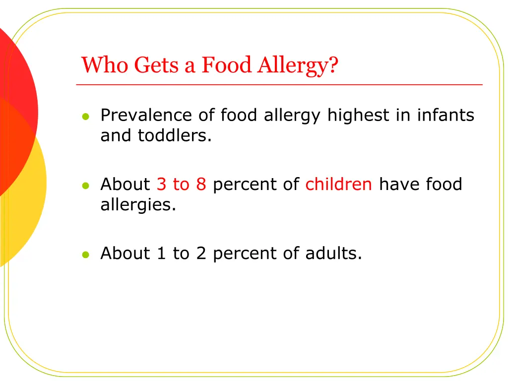 who gets a food allergy