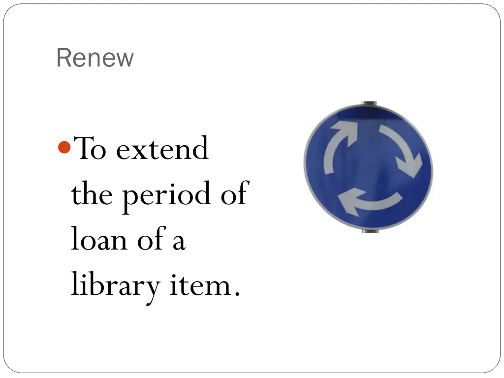 renew