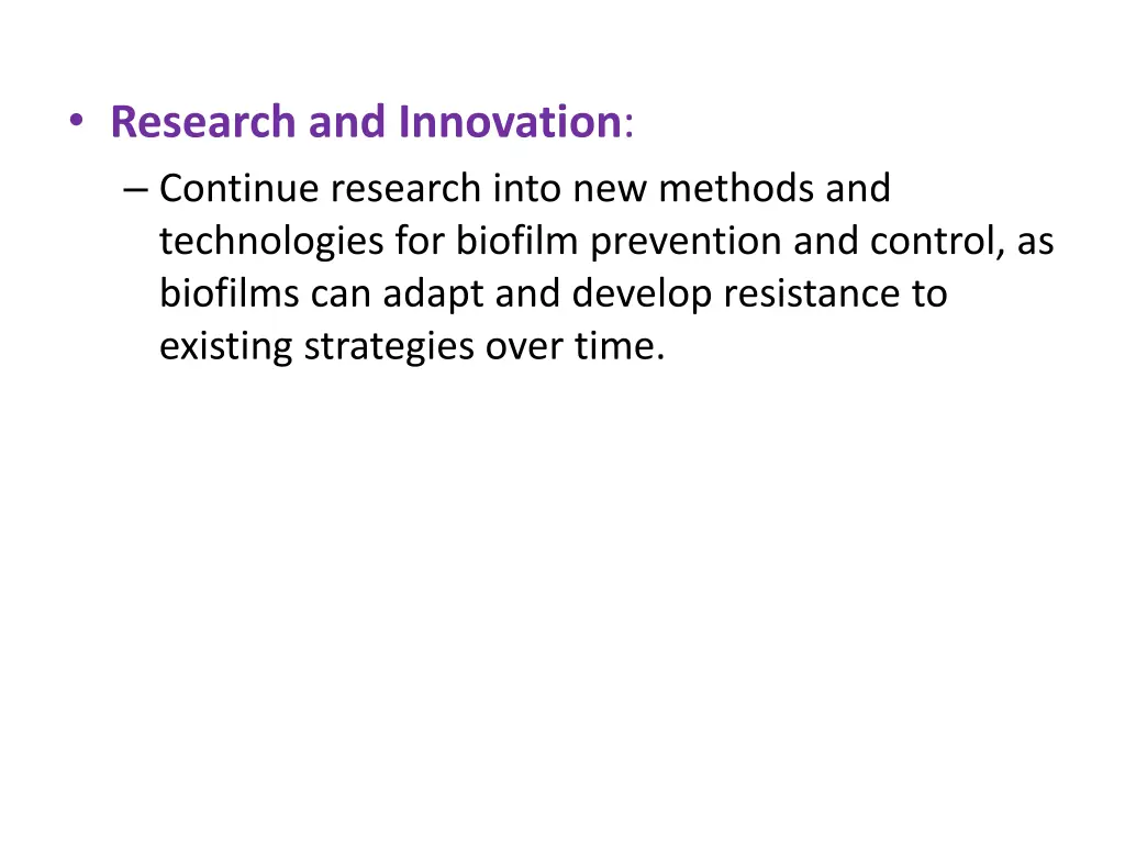research and innovation continue research into