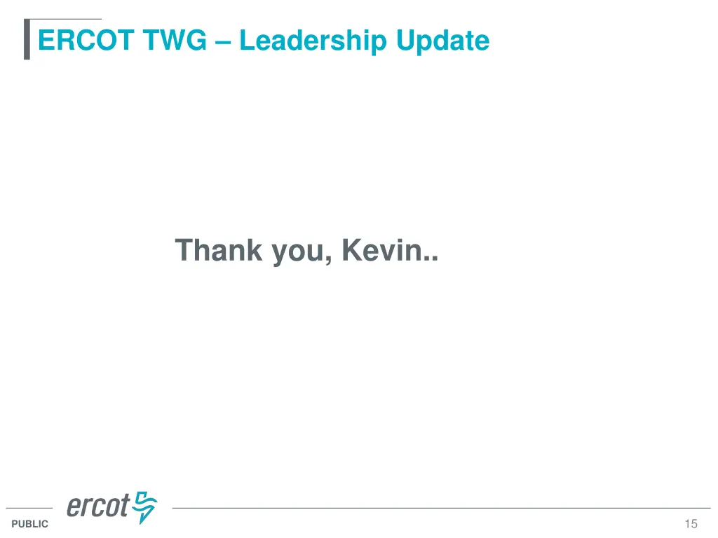 ercot twg leadership update