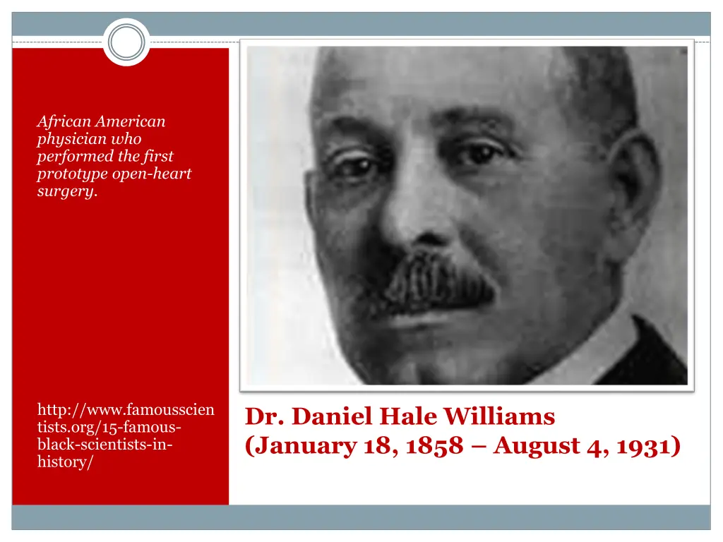 african american physician who performed