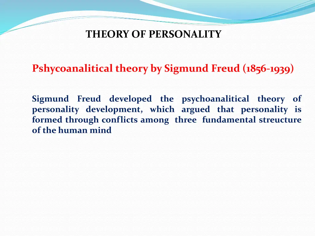 theory of personality
