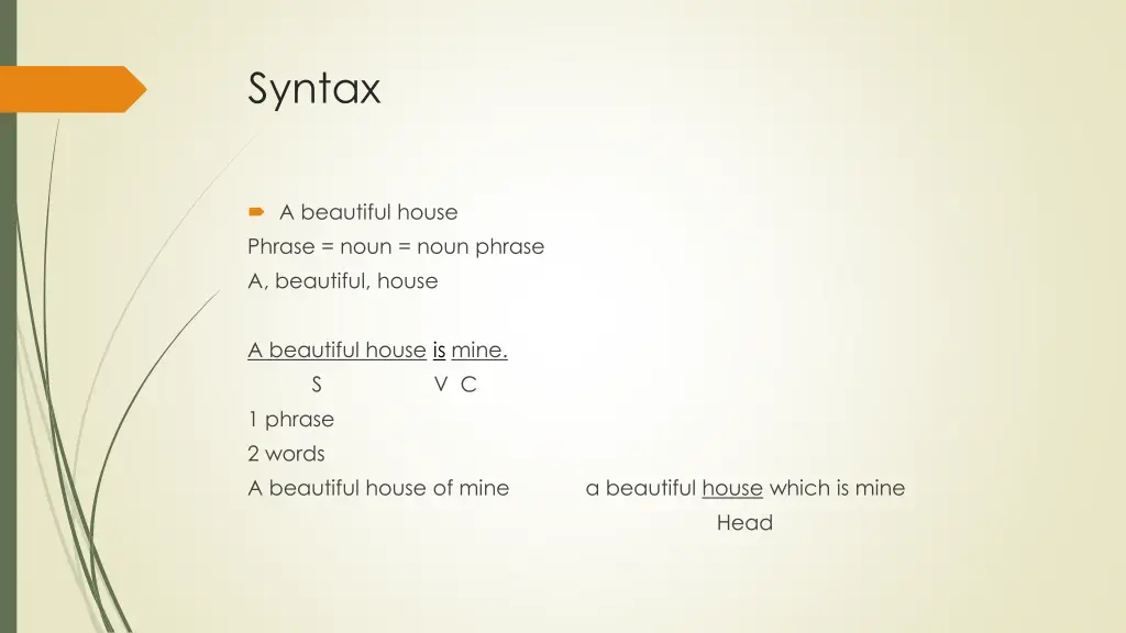 syntax