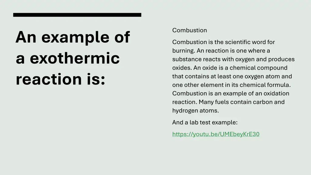 combustion