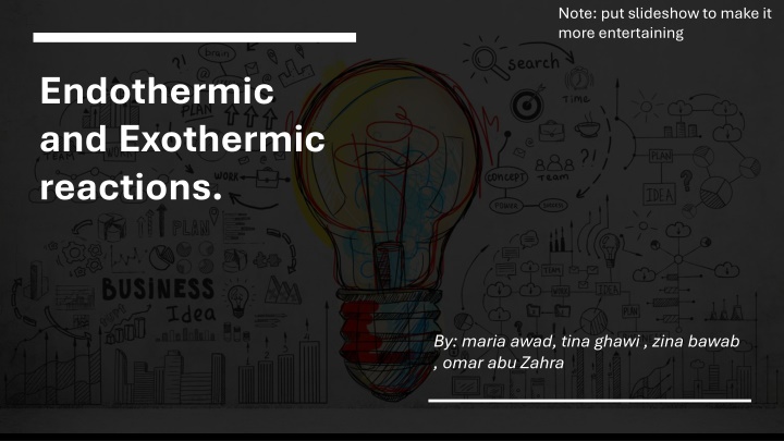 note put slideshow to make it more entertaining