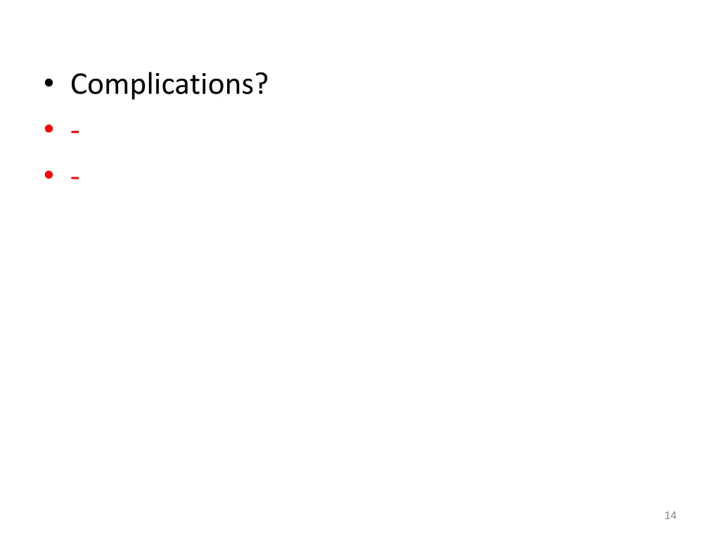 complications