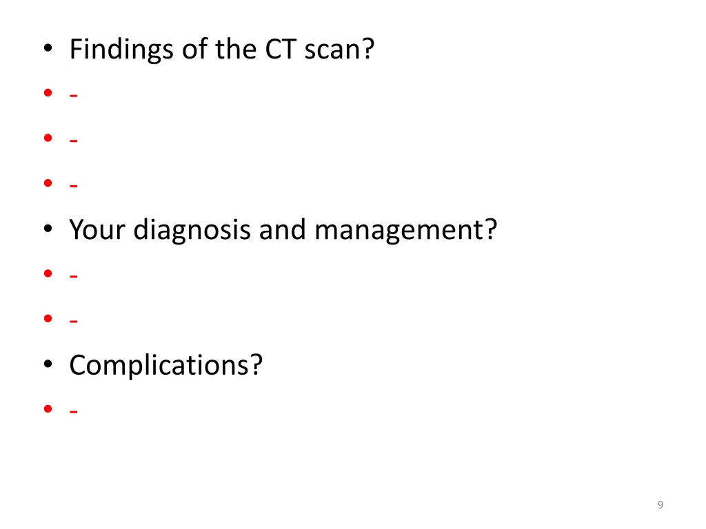 findings of the ct scan your diagnosis