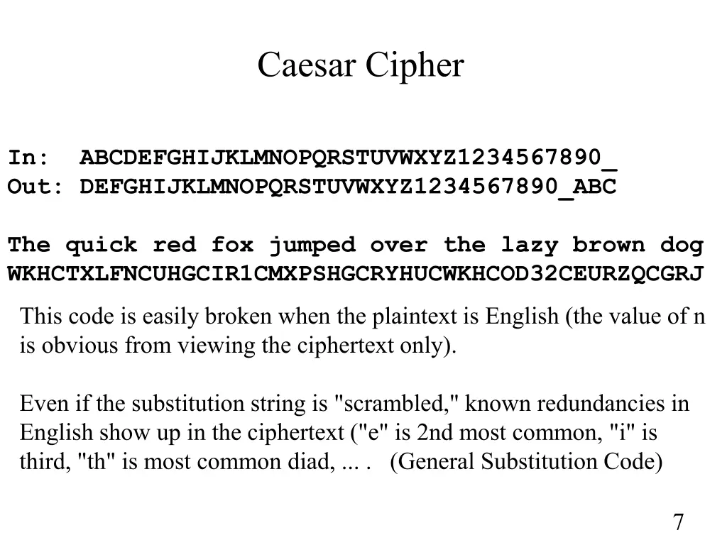 caesar cipher