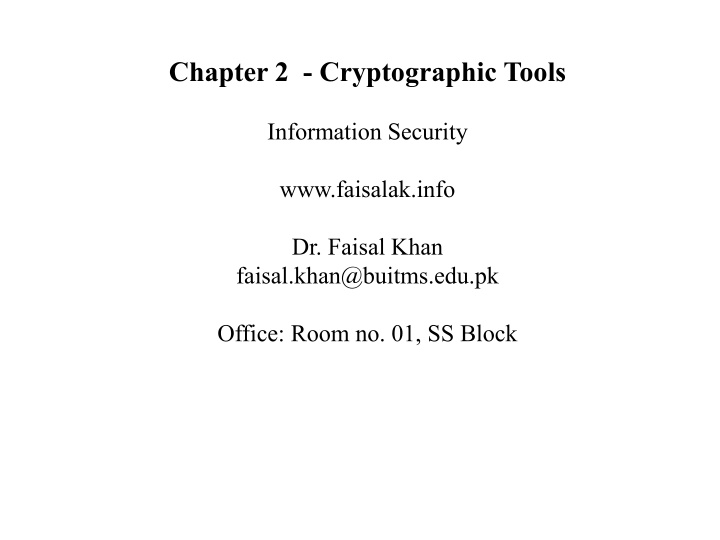 chapter 2 cryptographic tools
