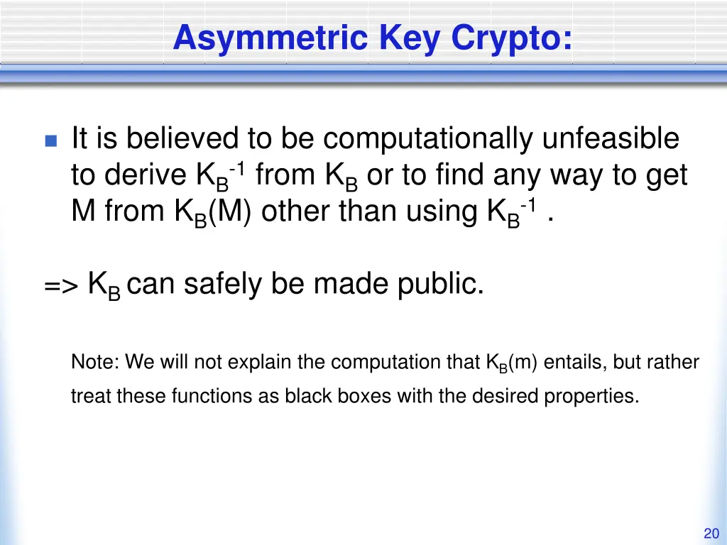 asymmetric key crypto 1