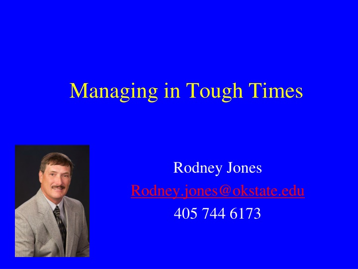 managing in tough times