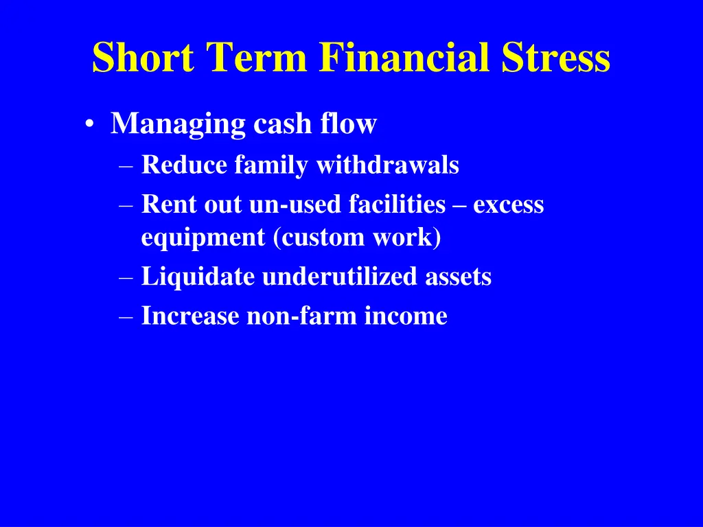 short term financial stress 3
