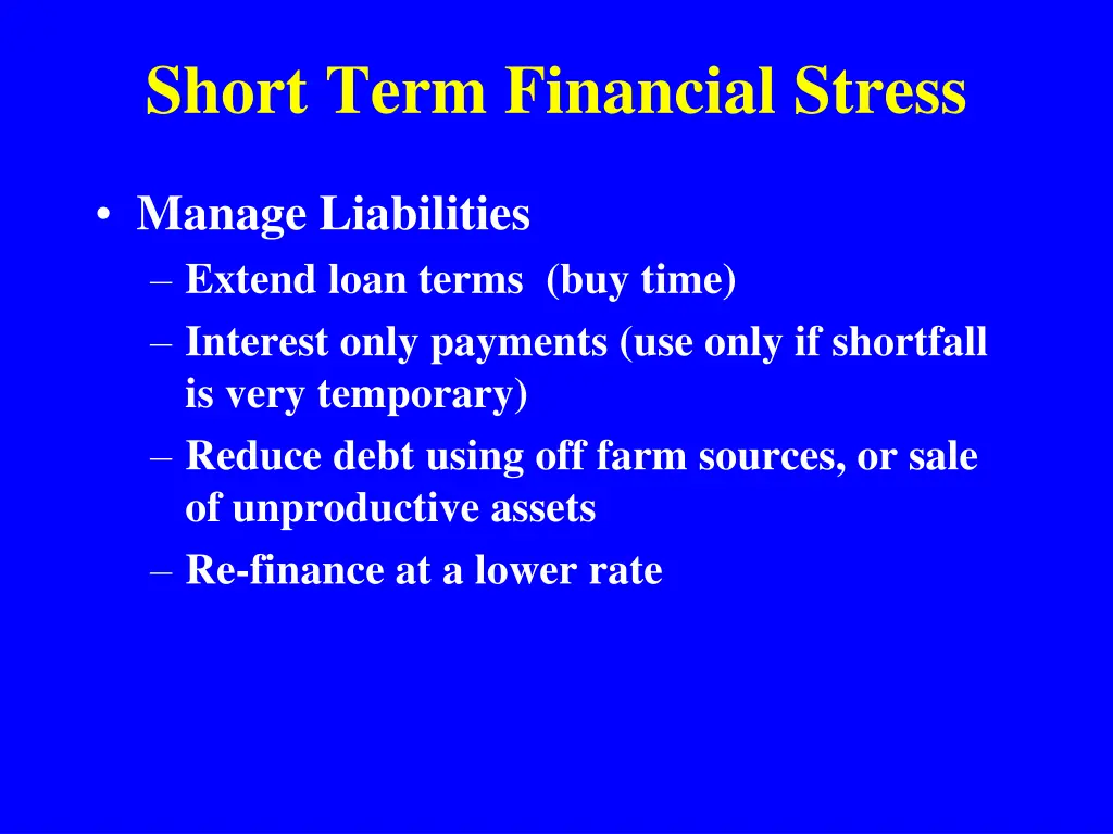 short term financial stress 4