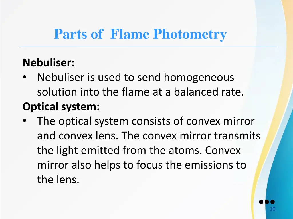 parts of flame photometry 1