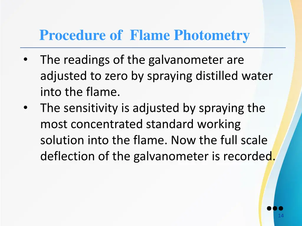 procedure of flame photometry 1