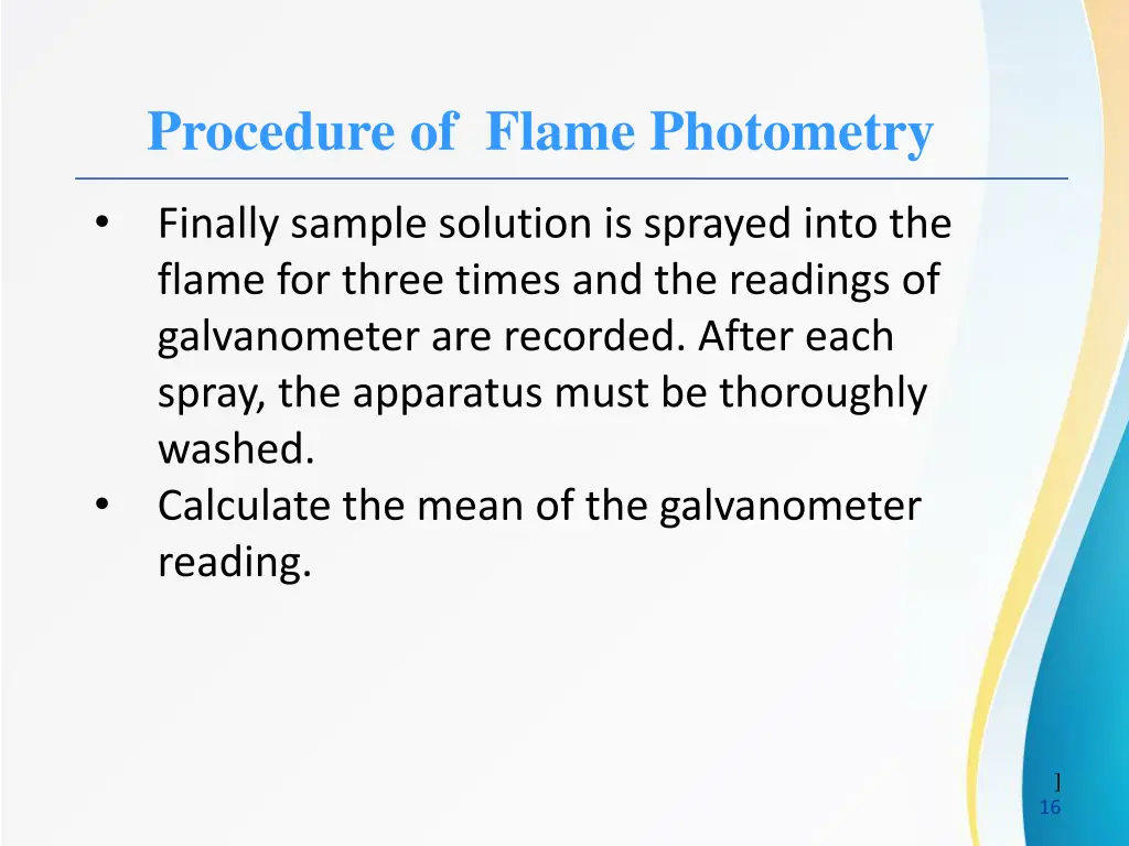 procedure of flame photometry 3