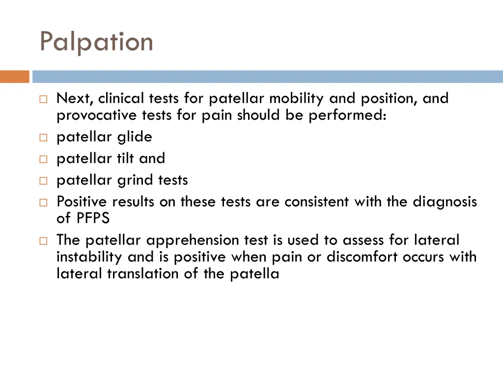 palpation 10