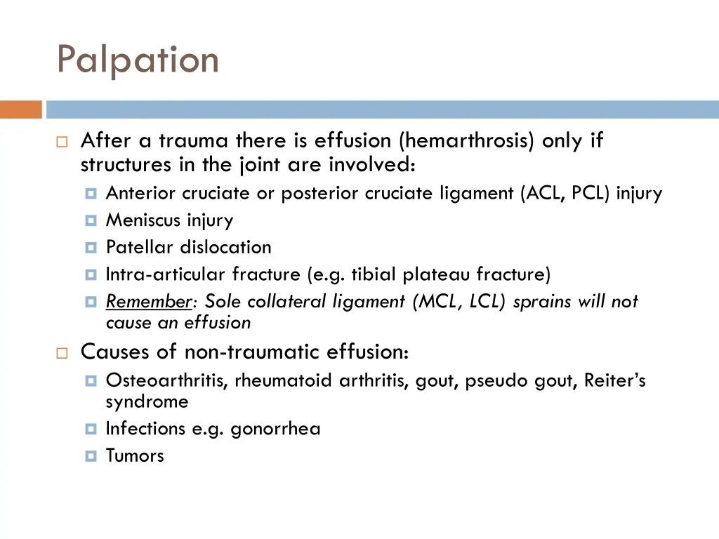 palpation 9