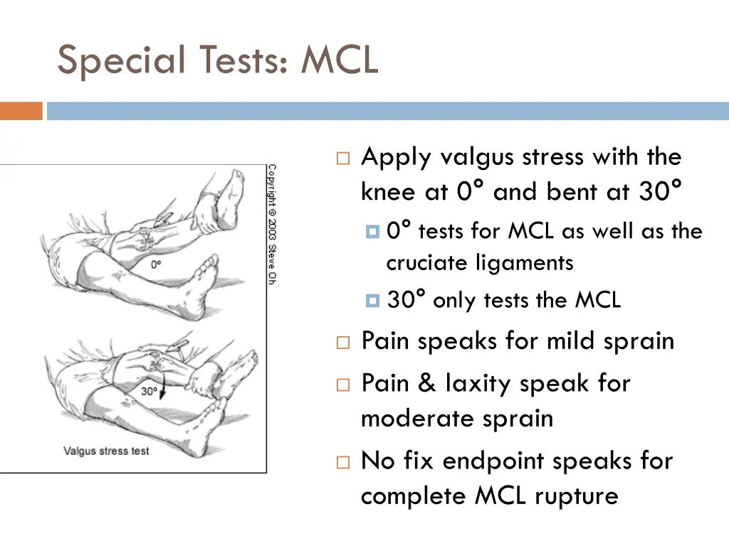 special tests mcl