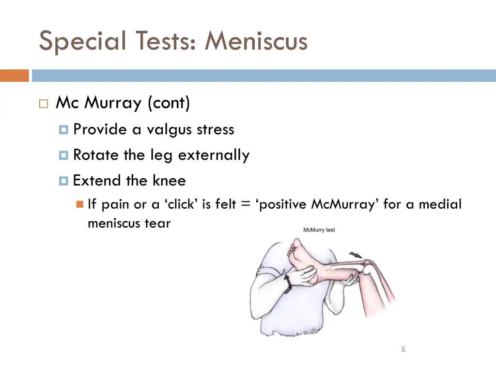 special tests meniscus 1