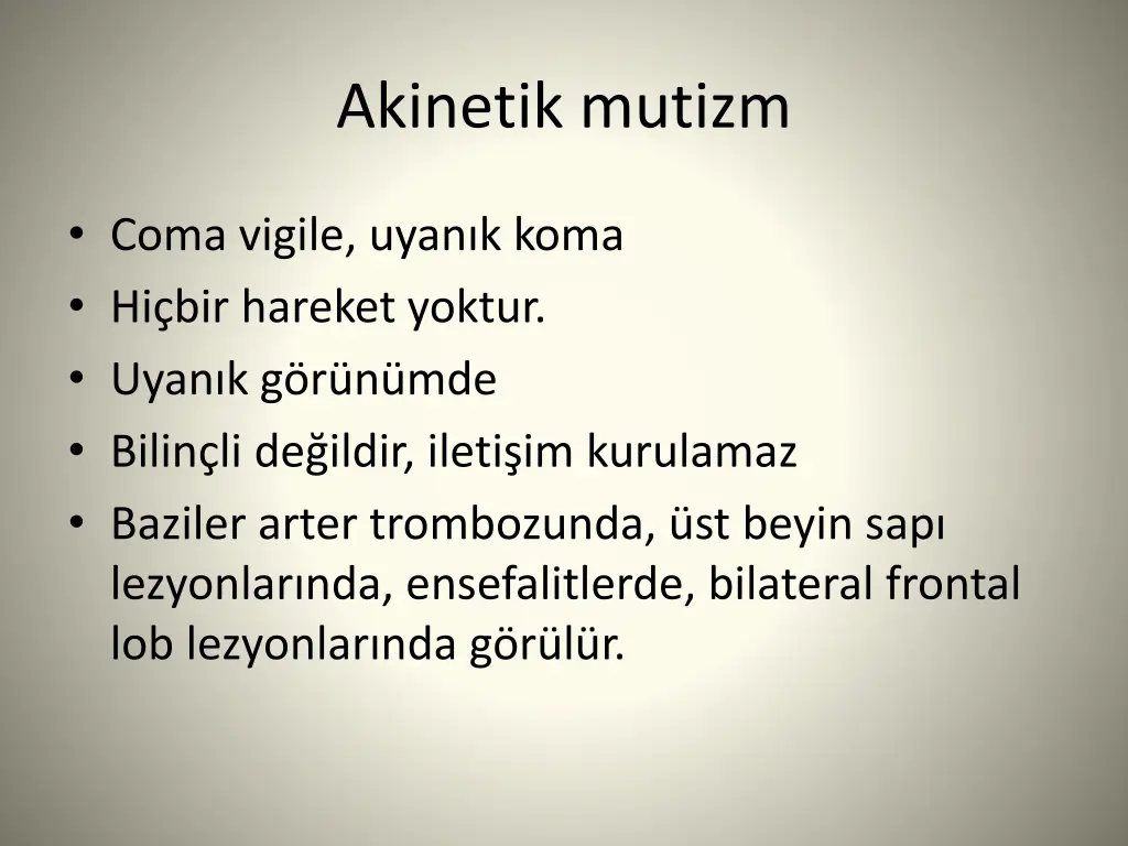 akinetik mutizm