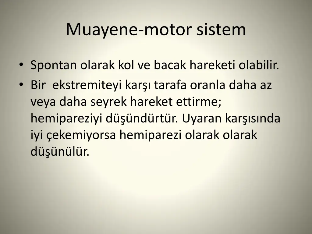 muayene motor sistem