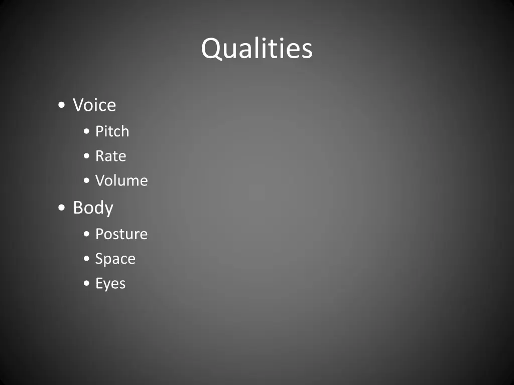 qualities 2
