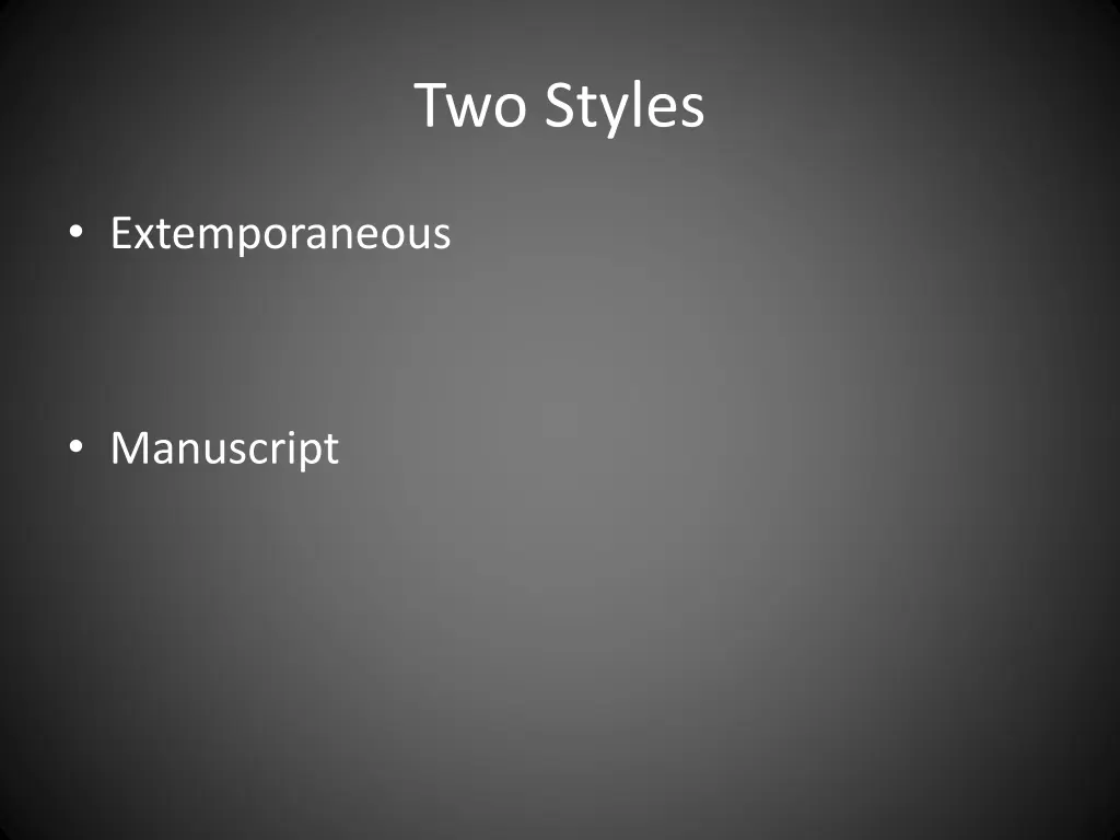 two styles 1