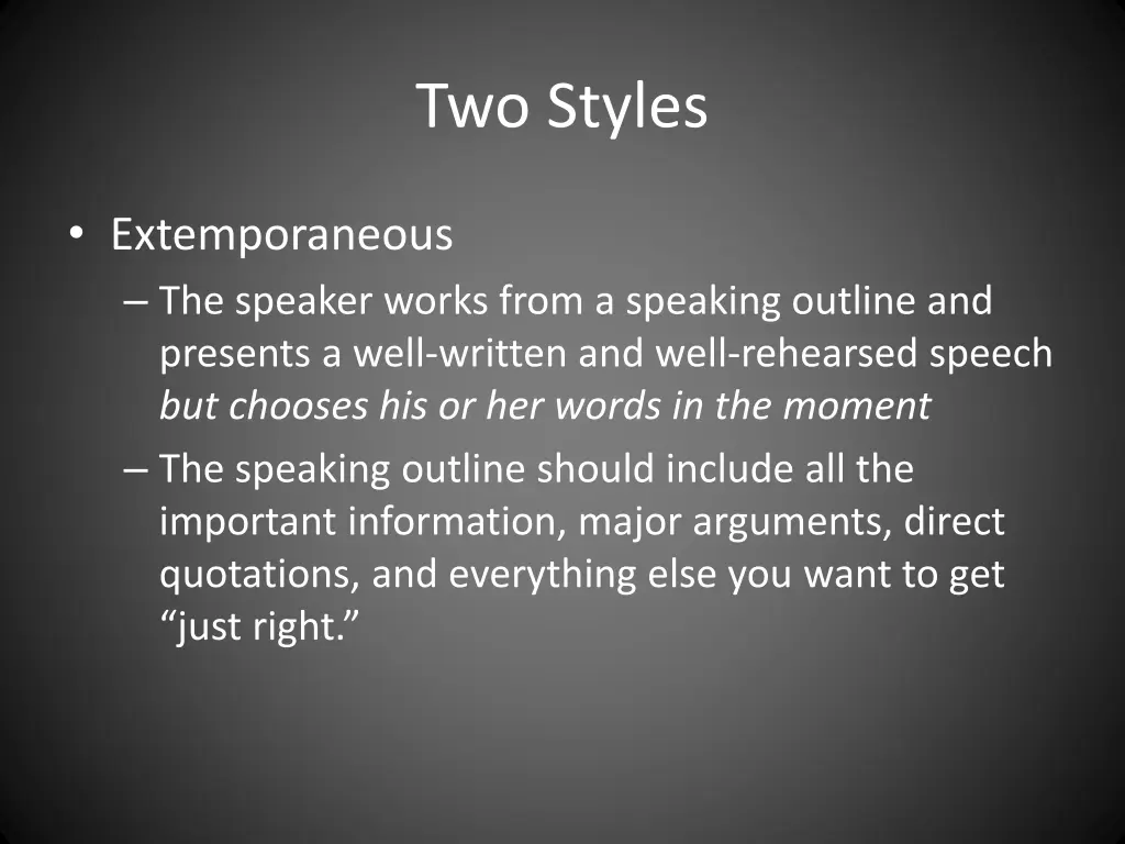two styles 3