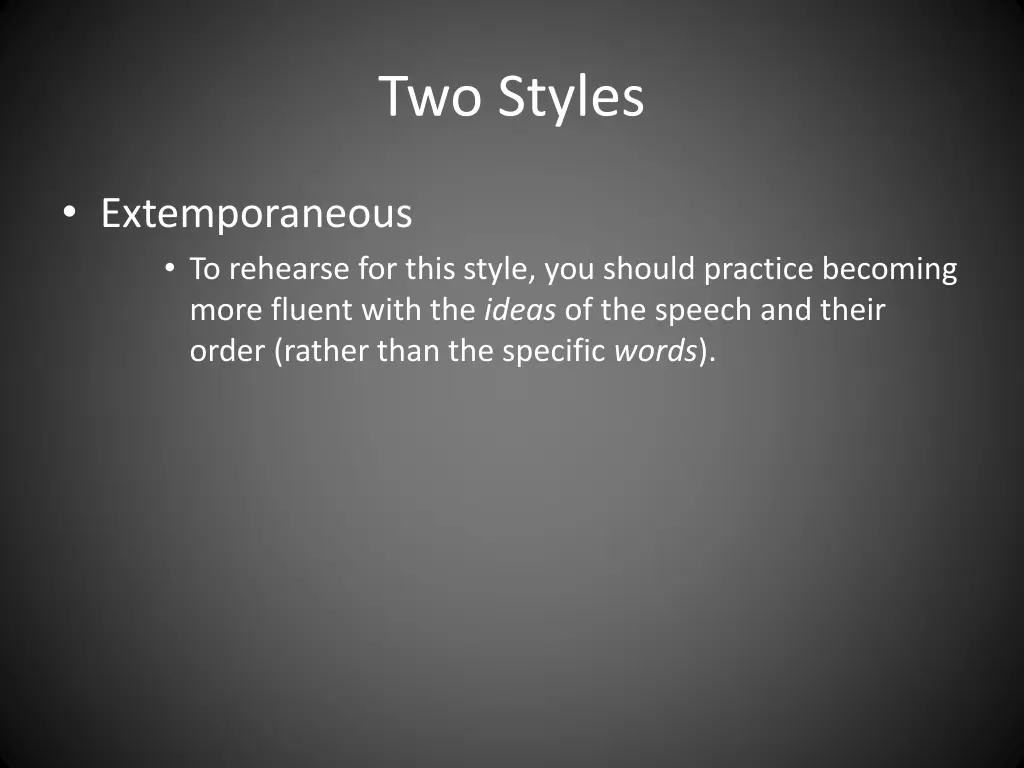 two styles 5